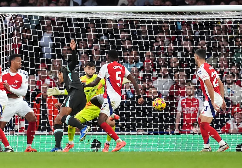 Virgil van Dijk equalises for Liverpool