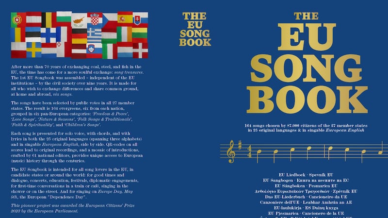 The cover of the EU Songbook.