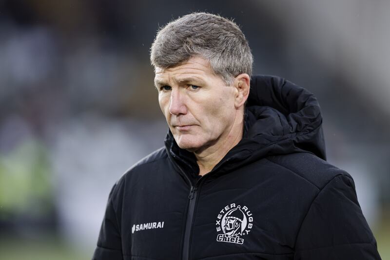 Rob Baxter, pictured, has hailed Henry Slade’s contribution to Exeter Chiefs