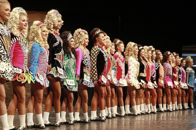 Parents and young people now spend thousands of pounds on costumes and beauty products, including fake tan, in a bid for competitors to look their best for Irish dancing competitions. Photo by Bill Smyth 