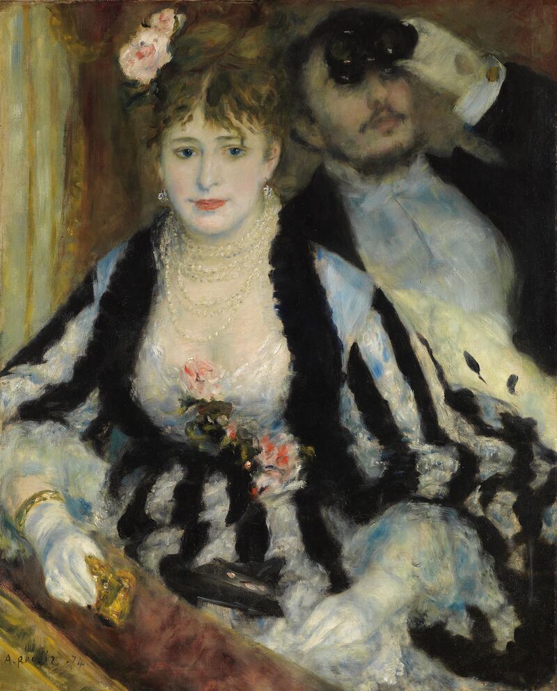 Pierre-Auguste Renoir La Loge (Theatre box), 1874 (The Samuel Courtauld Trust, The Courtauld Gallery, London)