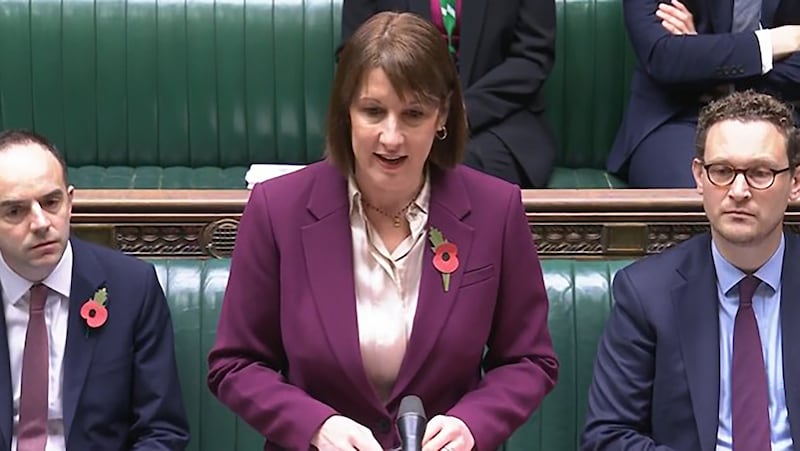 Rachel Reeves speaking during Treasury Questions in the Commons