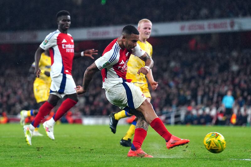 Gabriel Jesus ran riot against Crystal Palace