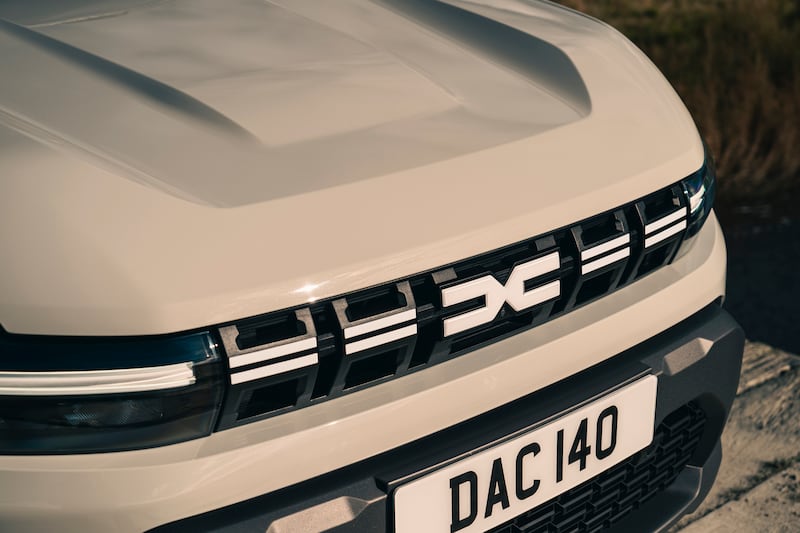 Dacia’s new logo is up front