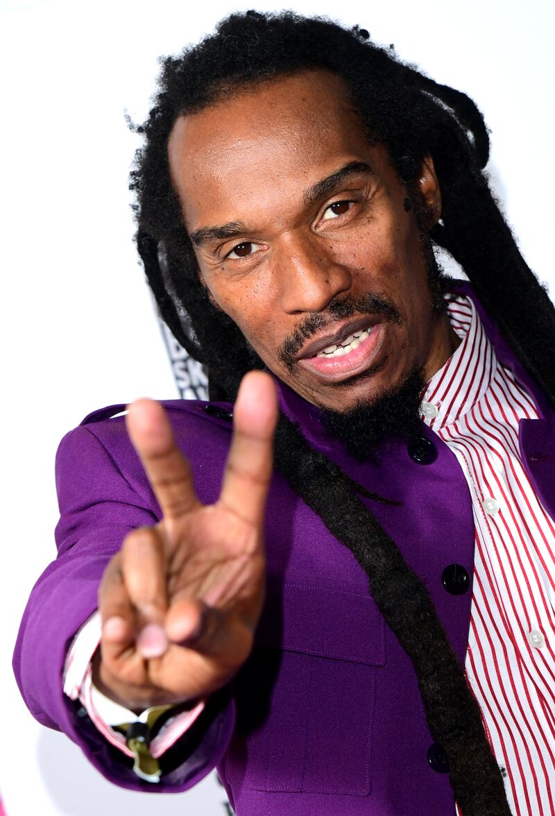 Benjamin Zephaniah at the South Bank Sky Arts Awards at the Savoy Hotel in London in July 2019