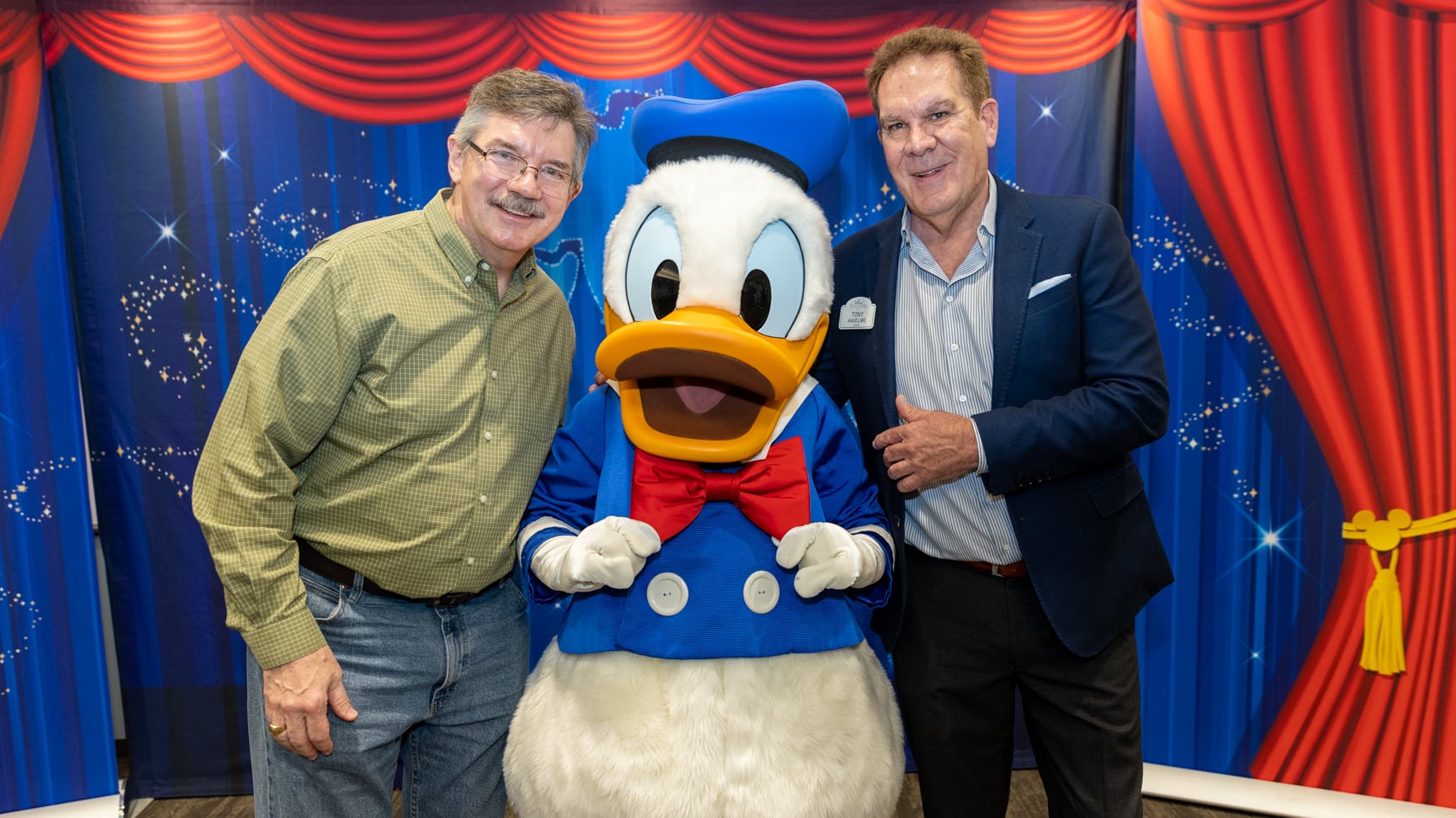 Walt Disney Studios animator Mark Henn and Donald Duck voice actor Tony Anselmo