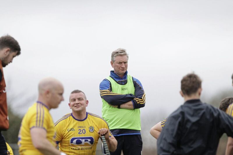 Roscommon manager Johnny Kelly at the  Division 2B Allianz Hurling League clash against Down at Ballycran