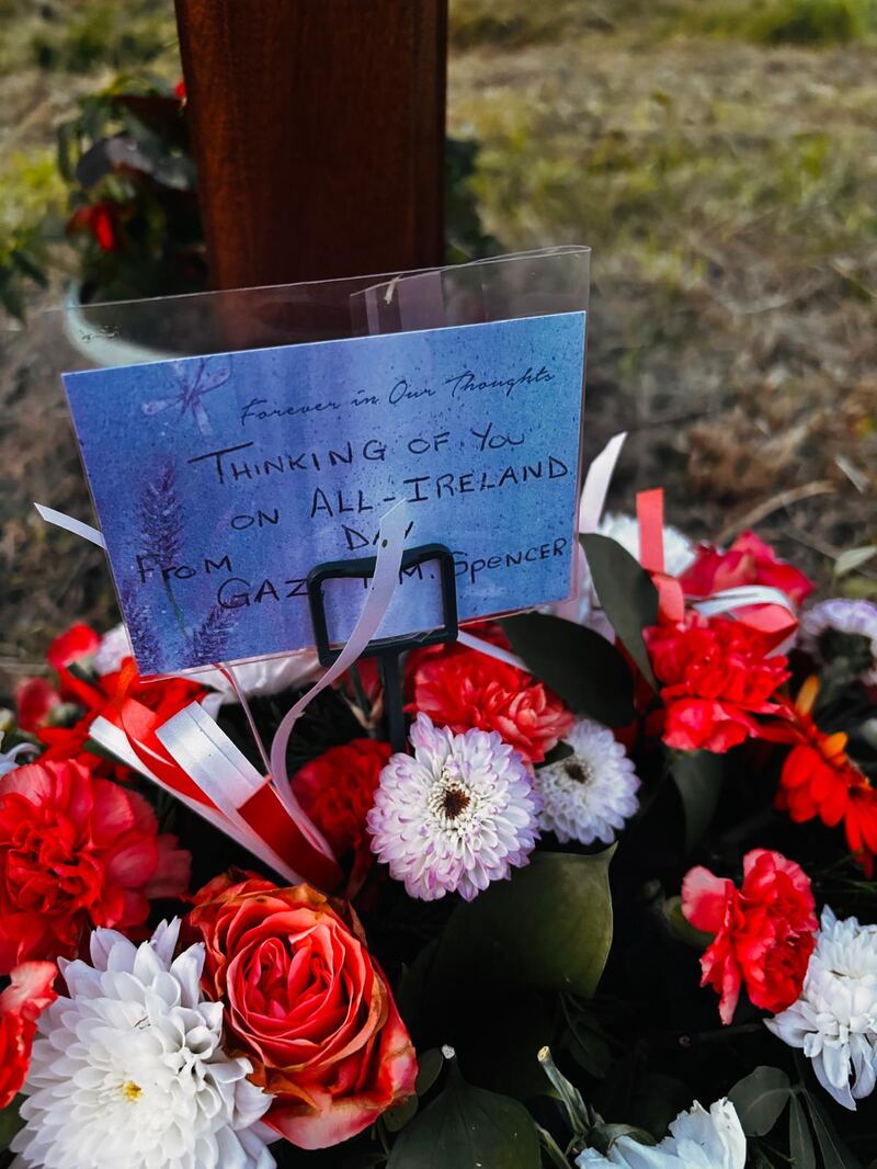 The tributes appeared following Armagh's All Ireland win on Sunday