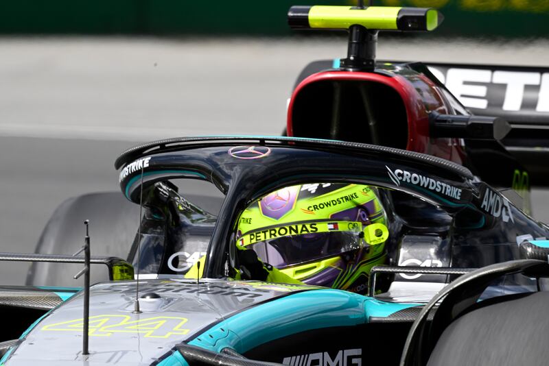 Lewis Hamilton was frustrated by mistakes (Jacques Boissinot /The Canadian Press via AP)