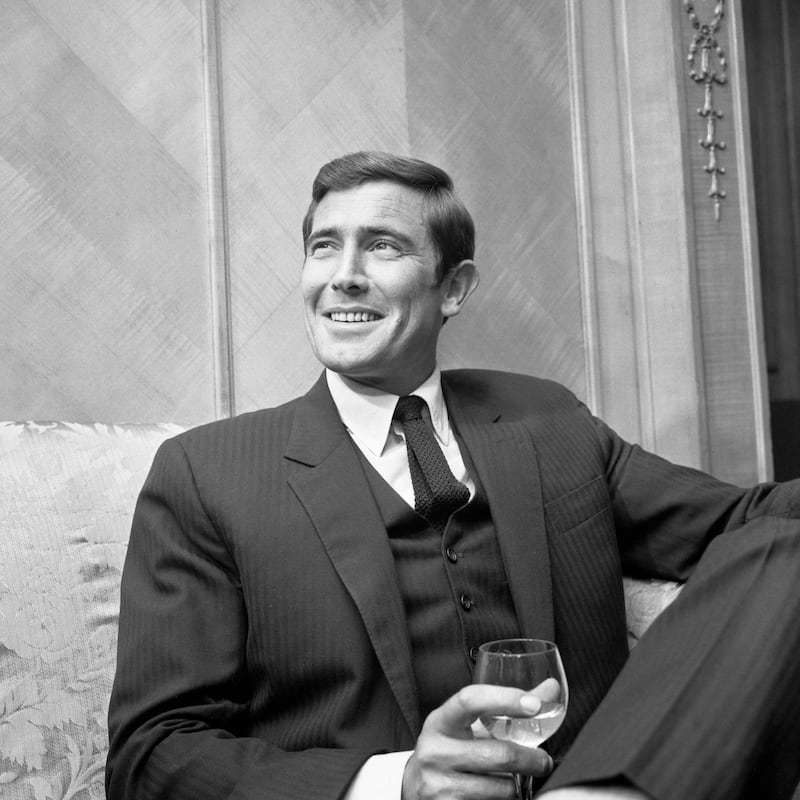 George Lazenby at a press reception in London, after he was announced as the second actor to play James Bond