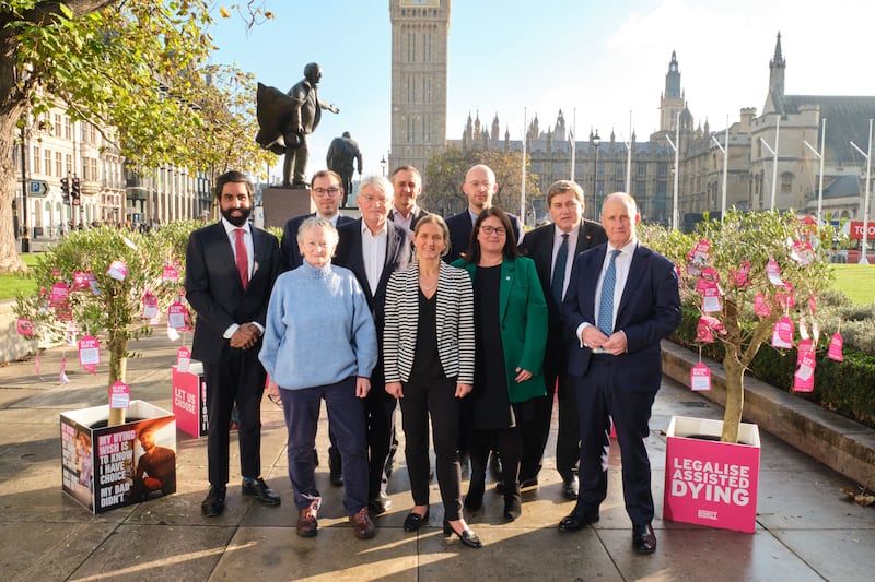 Labour MP Kim Leadbeater, centre, described the Bill as the ‘most robust’ in the world