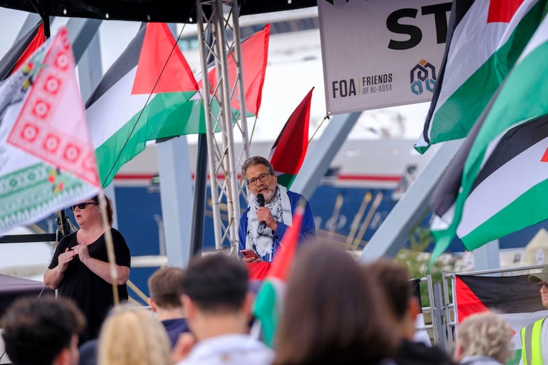 Mr Jamal has regularly been in contact with Palestinians (Jess Hurd/Palestine Solidarity Campaign)