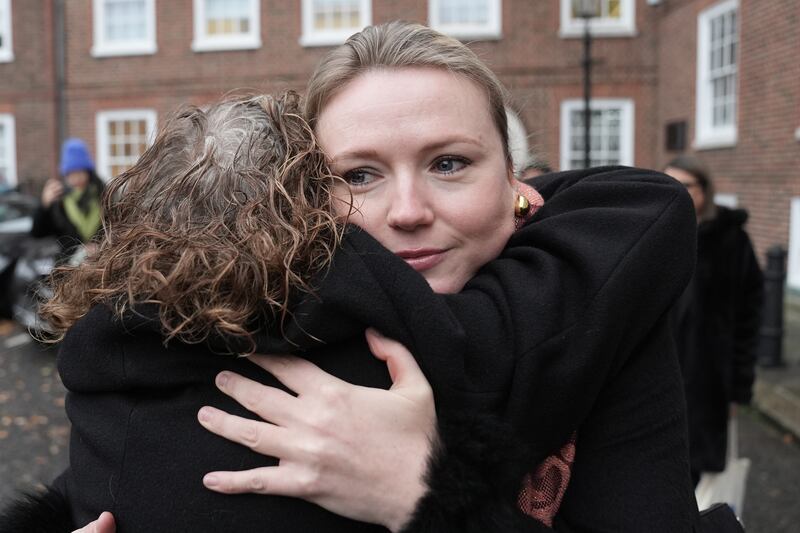 Dr Proudman greeted supporters as she arrived at the tribunal on Tuesday