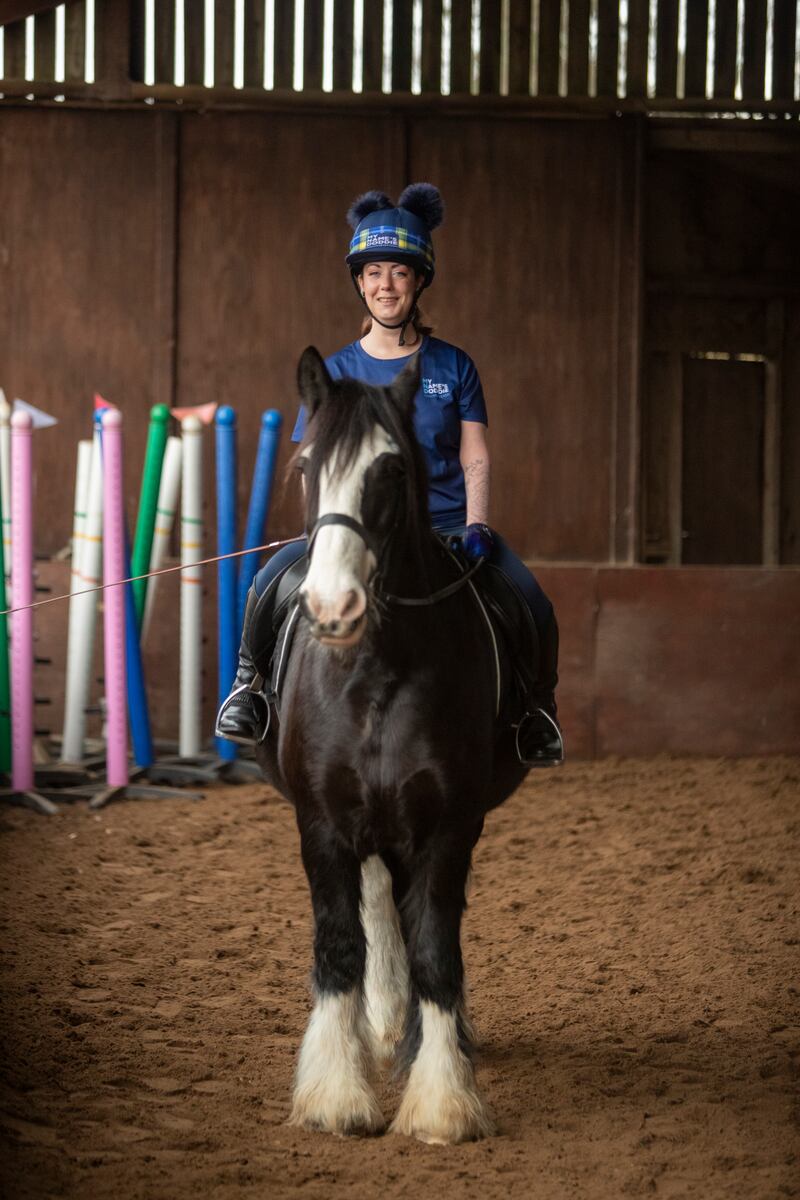 Ms Gregg has found a new lease of life through horse riding.