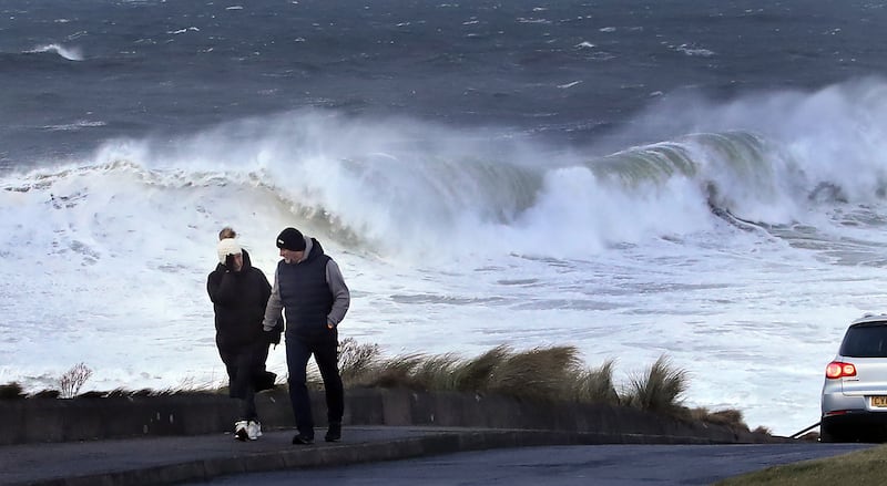 Gales and high seas along the north coast at the weekend. Picture Margaret McLaughlin 21-12-2024