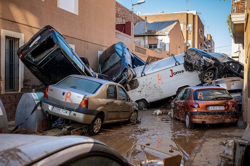 2YGJM8T Effects of the The floods in Valencia in October were devastating