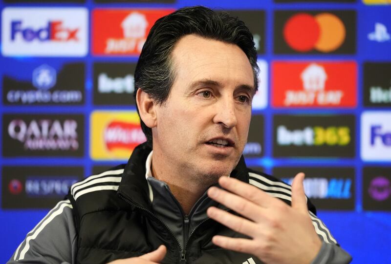 Unai Emery has targeted a top-eight Champions League group finish