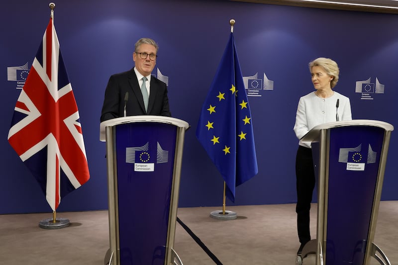 The European Commission said the meeting with Ms von der Leyen would be ‘the beginning of a conversation’ (Omar Havana/AP)