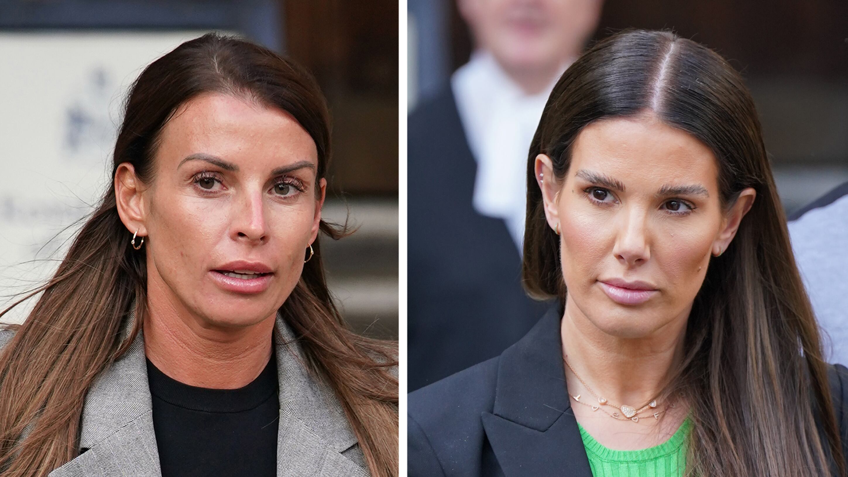 Coleen Rooney (left) and Rebekah Vardy were involved in a libel case