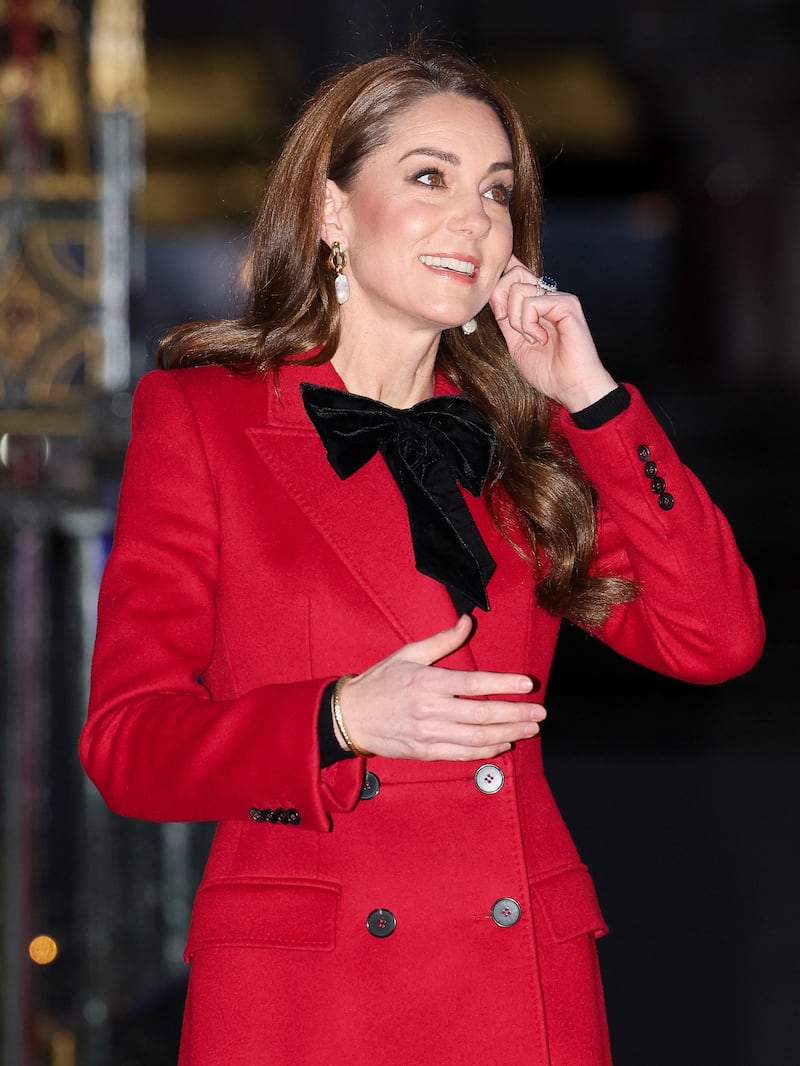 The Princess of Wales arrives for the Together At Christmas carol service at Westminster Abbey in London. Picture date: Friday December 6, 2024.