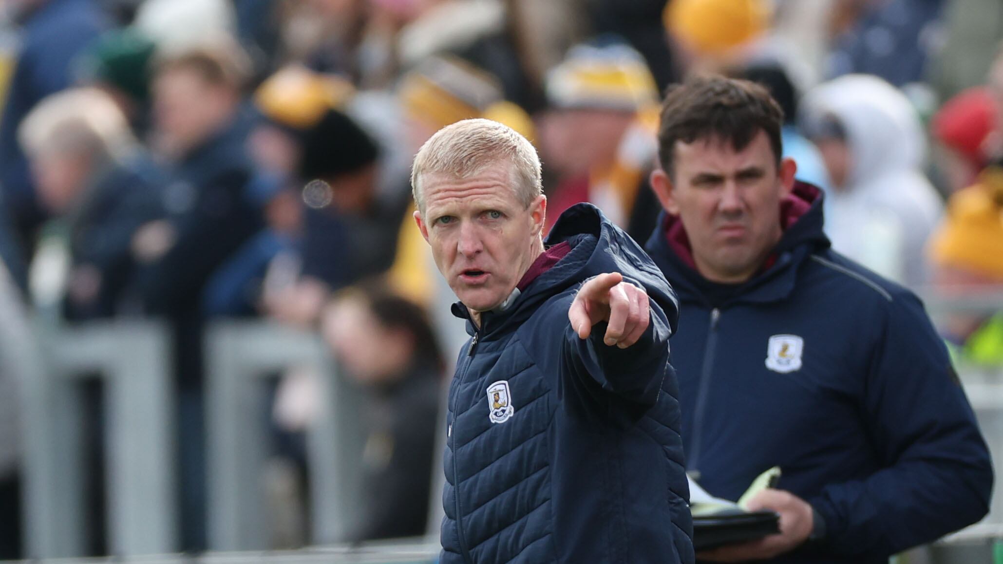 Galway manager Henry Shefflin during Sunday’s Allianz Hurling League Roinn 1 game at Corrigan Park in Belfast.
PICTURE: COLM LENAGHAN
