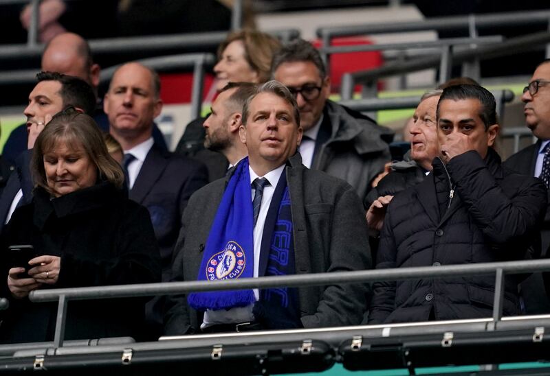 Chelsea have spent more than £1billion on players since co-owner Todd Boehly, centre, arrived at the club