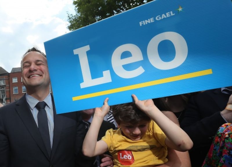 Leo Varadkar arrives at the Mansion House in Dublin