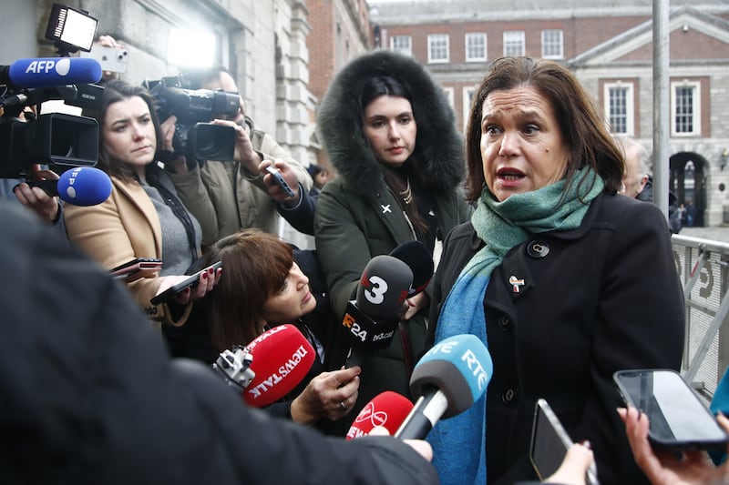 Sinn Fein President Mary Lou McDonald spoke in the wake of the findings of Operation Kenova