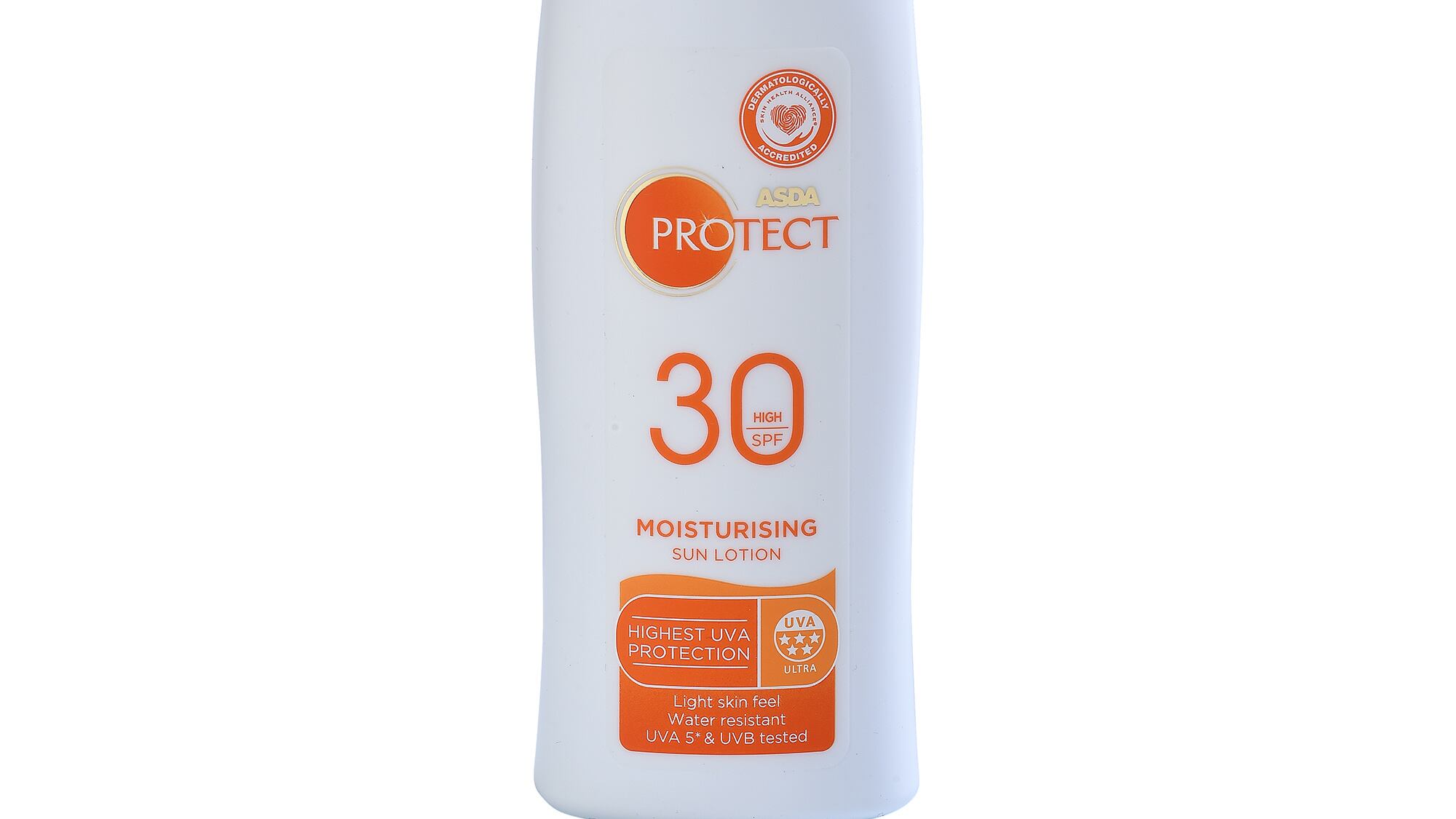 Asda Protect Moisturising Sun Lotion SPF 30 High, which failed the annual Which? sunscreen testing