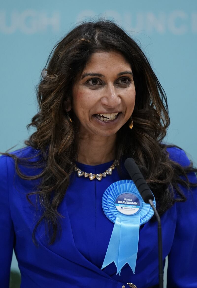 Former home secretary Suella Braverman .