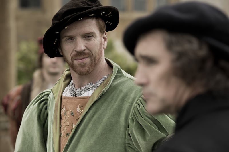 Damian Lewis as King Henry VIII (left) and Sir Mark Rylance