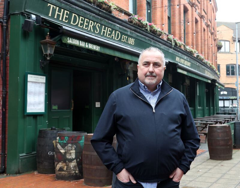 David Neely from the Deers Head in Belfast City Centre.
PICTURE COLM LENAGHAN