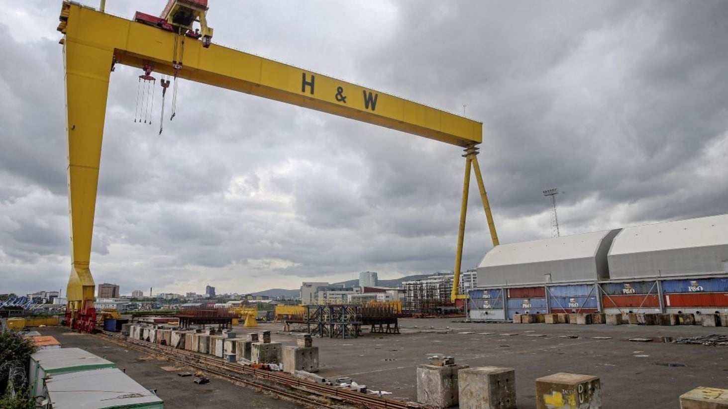Harland & Wolff's Belfast shipyard.