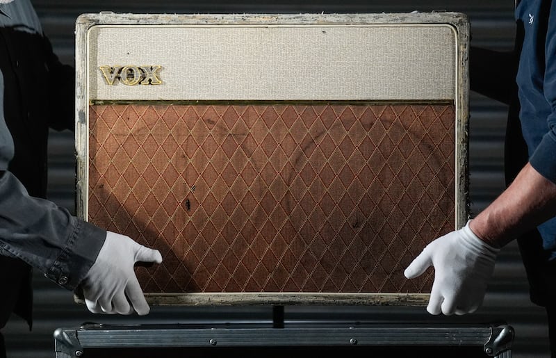 John Lennon’s 1962 Fawn JMI Vox AC15 Twin Amp is expected to sell for between £100,000 and £200,000