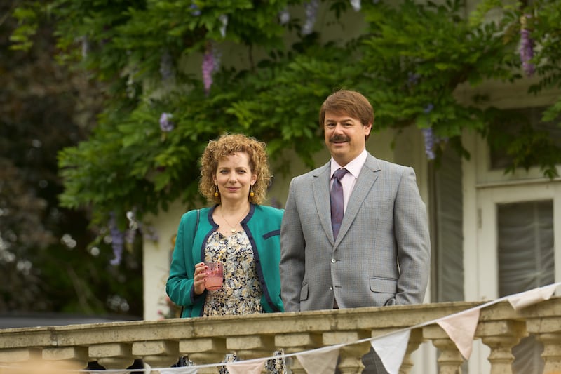 Danny Dyer as electronics mogul Fred, and Lizzie