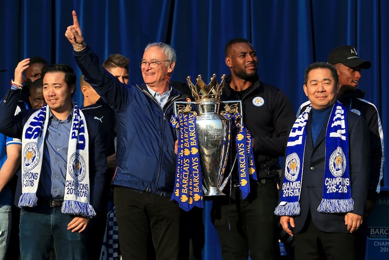 Claudio Ranieri led Leicester to a shock Premier League title win in 2016