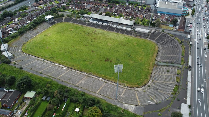 The Casement Park stadium is currently derelict