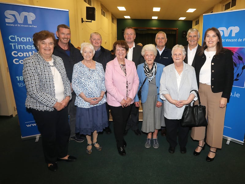 SVP members from Ballymena attend St Vincent de Paul Feast Day Mass at St Vincent de Paul Parish Church Ligoniel, in Belfast.