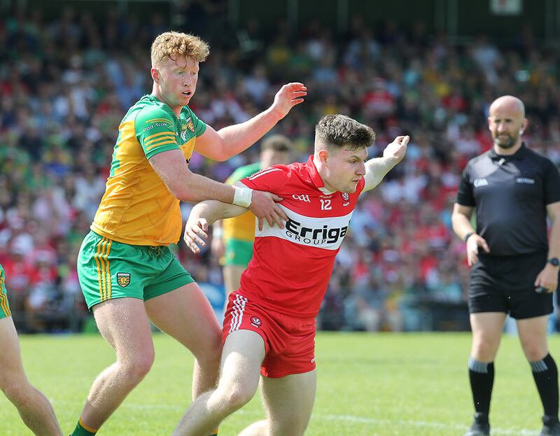 Oisin Gallen's 0-9 haul against Derry in Ballybofey last summer brought him back into the national consciousness and helped earn him an Allstar nomination. Picture: Margaret McLaughlin