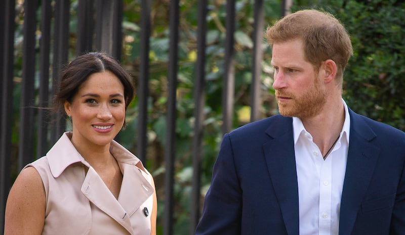 Harry and Meghan on their official tour to South Africa in 2019