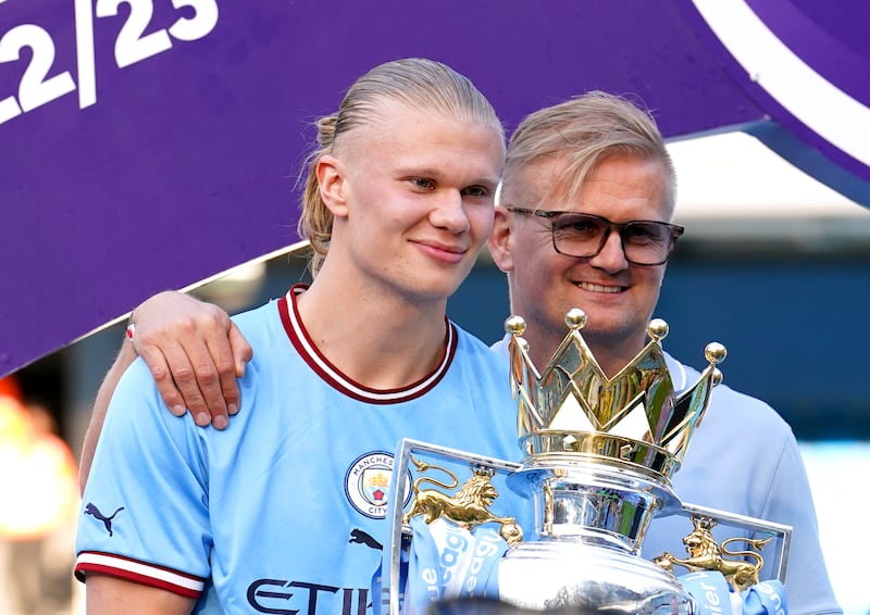 Alf-Inge Haaland, right, had stoked speculation linking his son with Real Madrid