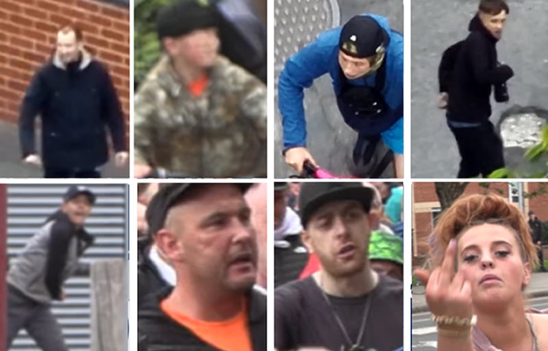 Cleveland Police published images of 20 people it hopes to identify following disorder in Middlesbrough on Sunday