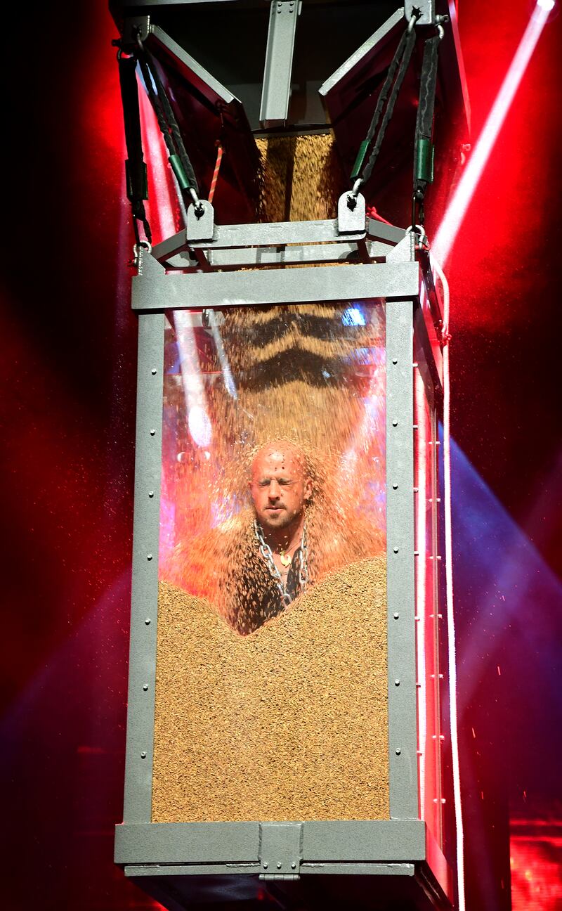 Jonathan Goodwin during a photo call for the West End opening of The Illusionists: Direct from Broadway at the Shaftesbury Theatre, London