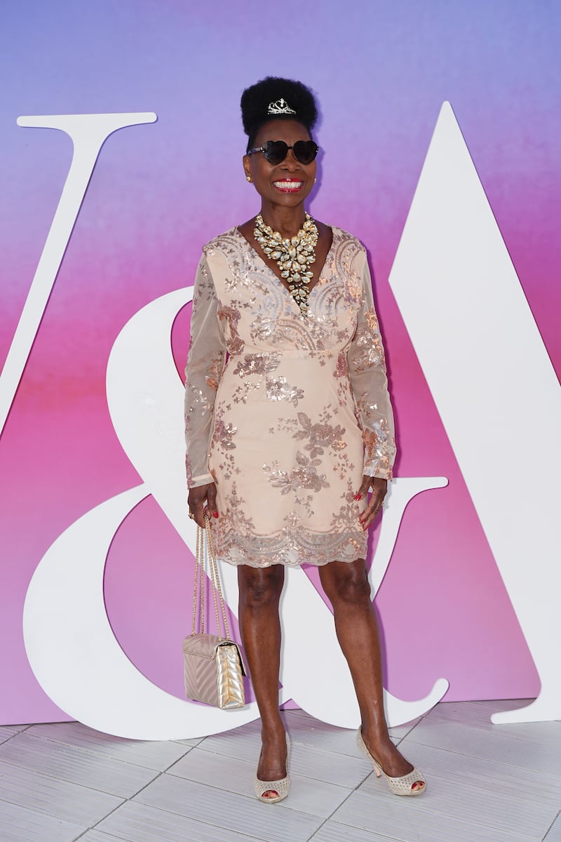 Baroness Floella Benjamin arriving at the V&A Summer Party