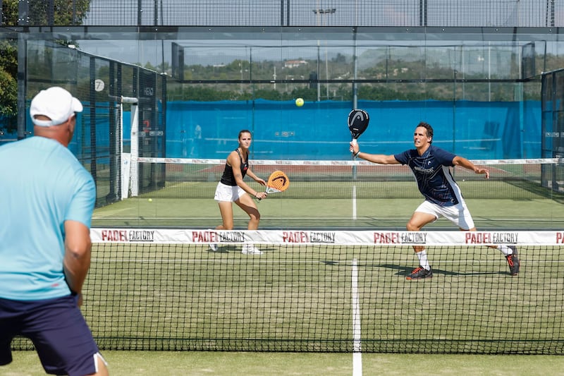 Padel is always played in doubles