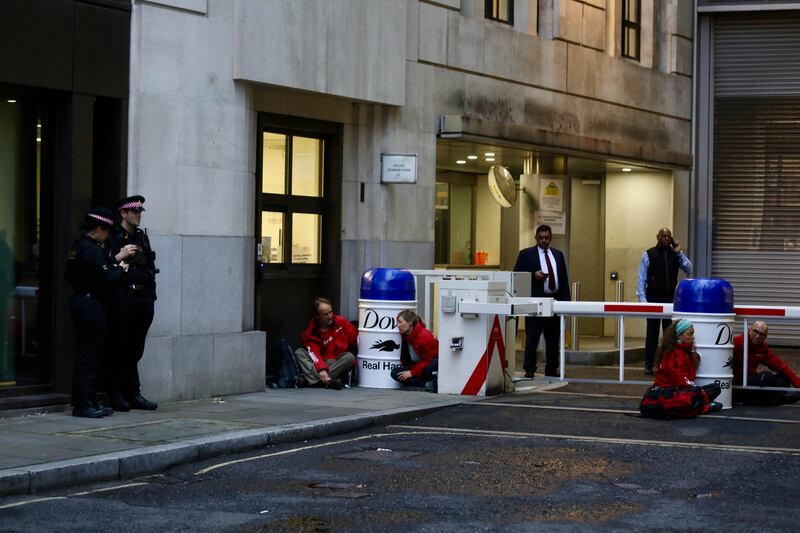 Activists from Greenpeace UK blocked access to Unilever’s London HQ, claiming the company is ‘trashing the planet’ through single-use plastics