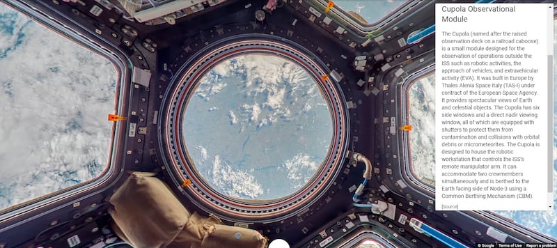 Google Street View of the ISS