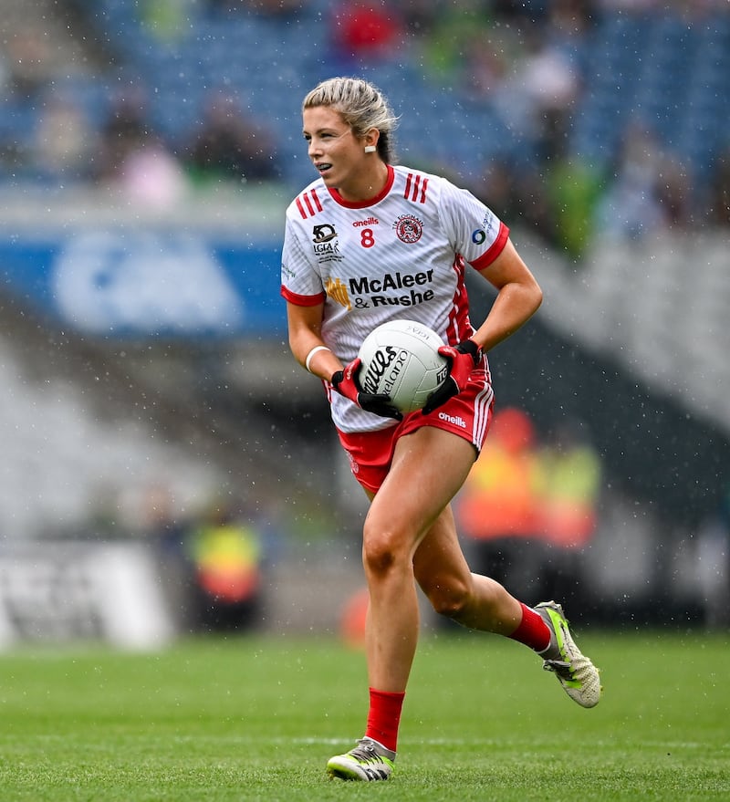 Aoibhinn McHugh carrying forward the ball during the All-Ireland IFC final