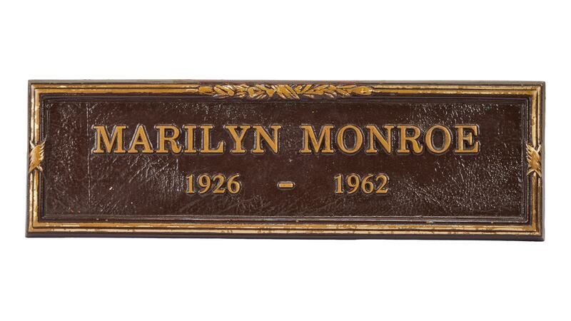 Marilyn Monroe’s grave marker