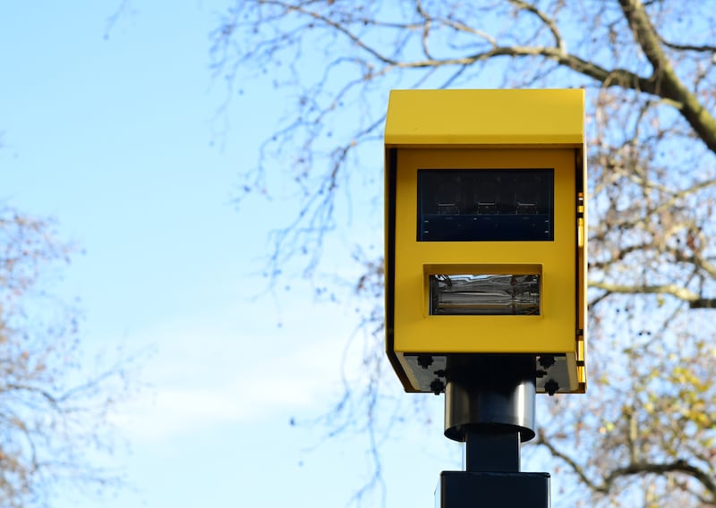 A speed camera in London.